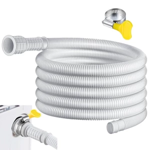 Ống thoát nước máy hút ẩm 9.8 / 13 Feet Ống AC có thể cắt Bộ chuyển đổi cao su Kết nối kẹp Máy hút ẩm Ống thay thế shopidaevn