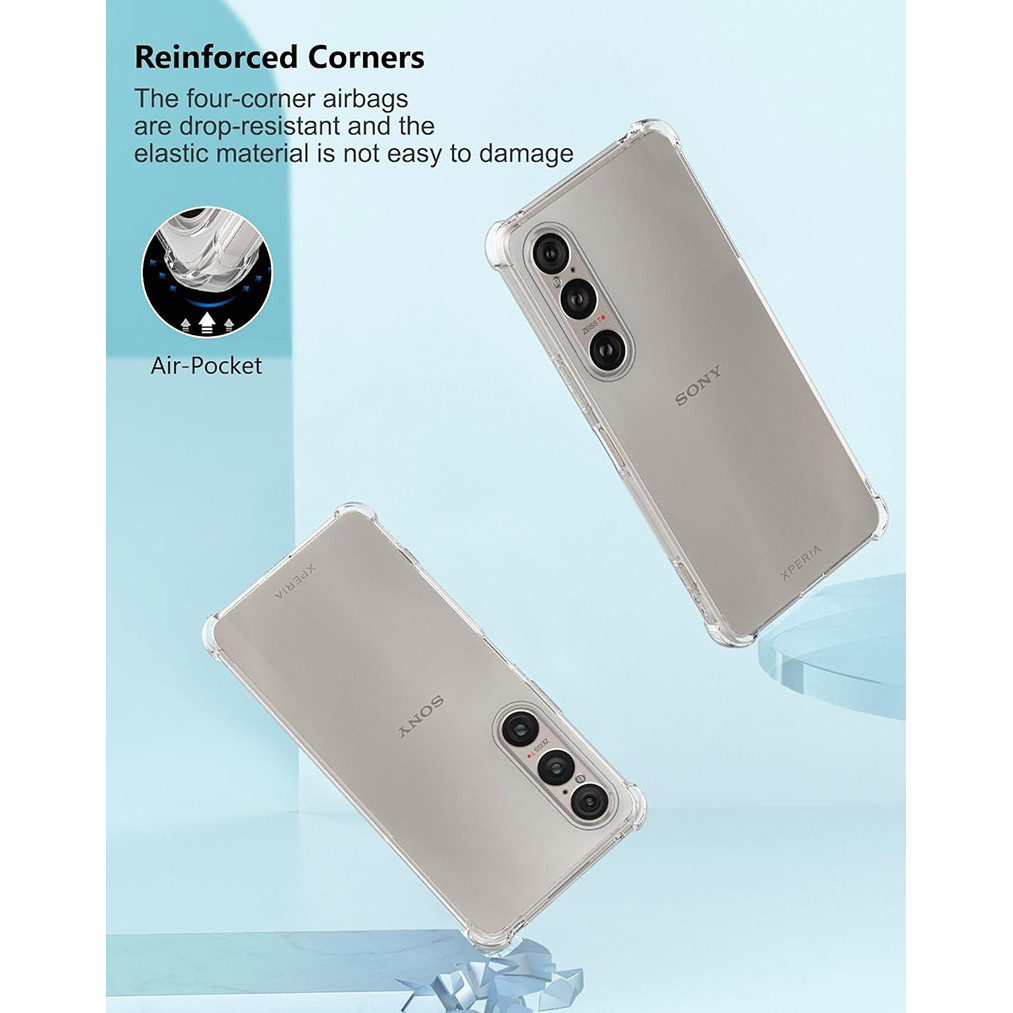 Dành Cho Sony Xperia 1 VI 5 V 10 IV 1 iii 5 ii Pro-I Vỏ Mềm Chống Sốc Pha Lê Gel Trong Suốt TPU Vỏ Chống Sốc