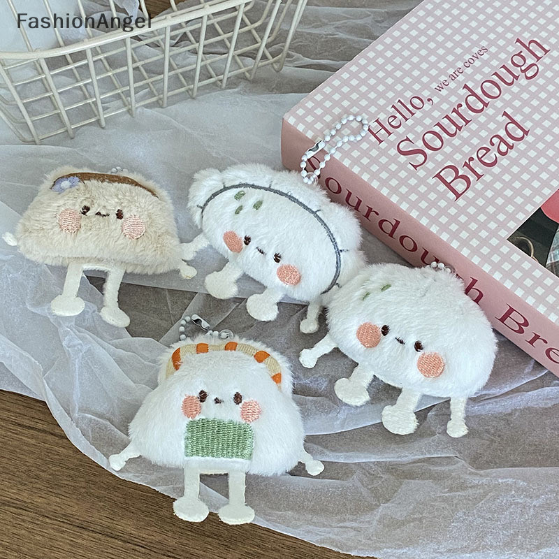 Fashionangel Dễ Thương Sushi Bánh Bao Thực Phẩm Búp Bê Móc Khóa Bé Gái Hoạt Hình Nhồi Bông Mềm Sang Trọng Móc Khóa Túi Nữ Phụ Kiện TH