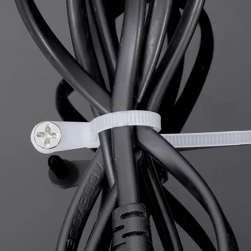 Dây buộc cáp lỗ vít - Dây buộc cáp Nylon tự khóa - Dây buộc dây Vòng buộc dây - Dây buộc cáp cố định có thể tái sử dụng - Dây buộc dây - Đồ dùng tổ chức văn phòng