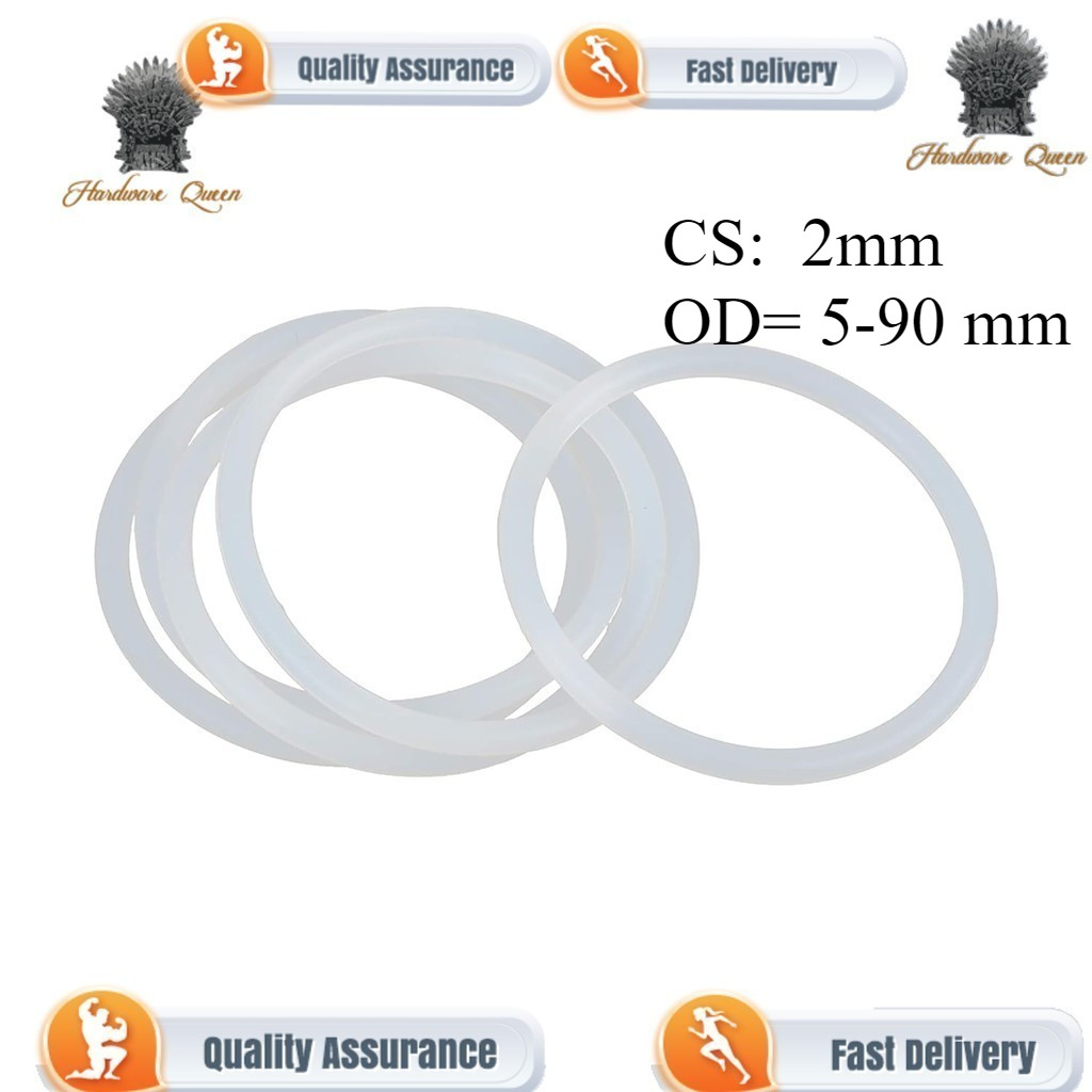 [Qa4] Vòng đệm kín Silicone O Ring Silicone O-Ring trắng OD: 5-90mm ...