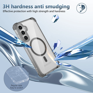 Dành Cho Samsung S23 FE Ốp Lưng Trong Suốt Từ Tính Chống Sốc Quân Sự Cấp Bảo Vệ Không Khí Góc Mỏng Vỏ Điện Thoại