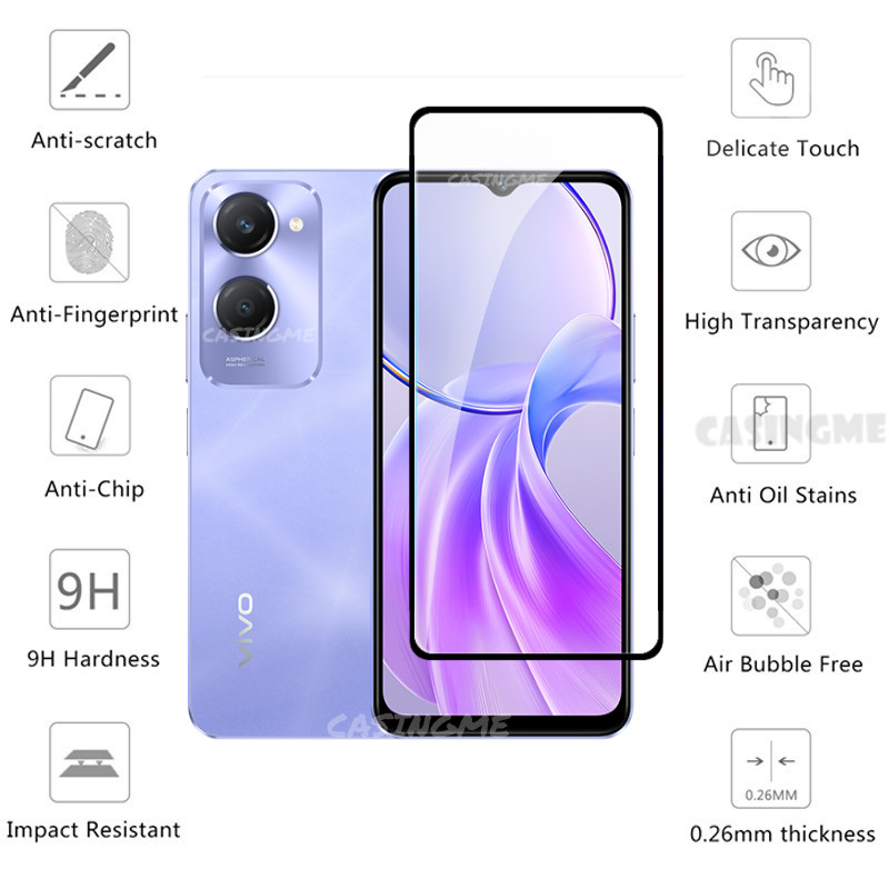 Vivo Y28s 5G 2024 2in1 Phim bảo vệ màn hình Điện thoại trong suốt Bảo vệ màn hình cho Vivo Y28s Y28 Y18 VivoY28S S Y 28S 4G 5G 2024 Kính cường lực Ống kính máy ảnh