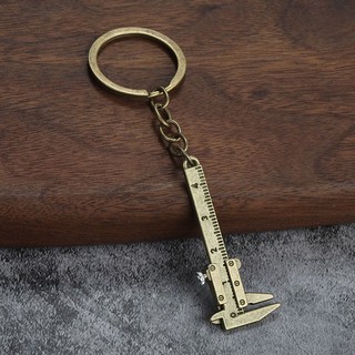 Mini Vernier Caliper Trang Sức Mặt Dây Chuyền Nhỏ Dụng Cụ Đo Nhà Di Động Móc Khóa Phụ Kiện Thời Trang