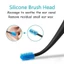 ZENZON Silicone Mềm Earpick, Dụng Cụ Làm Sạch Tai Xoắn Ốc Hai Đầu, Massage Earscoop Ear Clean 360° Dụng cụ làm sạch sáp tai quay Chăm sóc tai