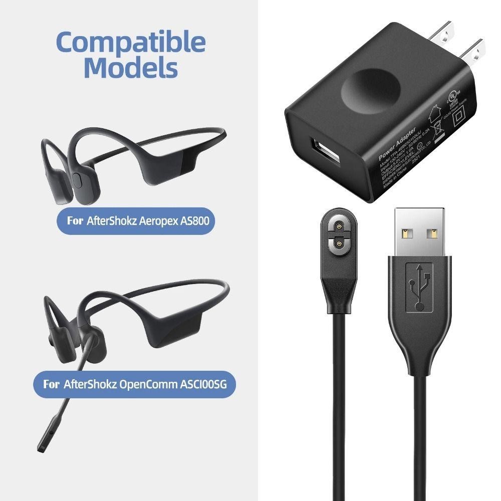 Bộ sạc tai nghe dẫn truyền xương DAYONE, Cáp sạc USB Type-C đa năng 100cm, PVC Ổn định Bảo vệ quá tải Tai nghe Bluetooth Dây nguồn cho sau Shokz AS800 AS803 S810