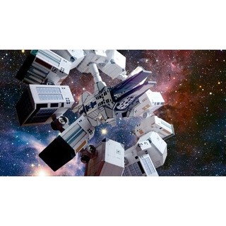 Mô hình giấy DIY Bộ phim "Interstellar" Độ bền tàu vũ trụ Mô hình tàu vũ trụ DIY