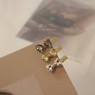 Kẹp tóc Mini nơ cô gái hình trái tim dễ thương