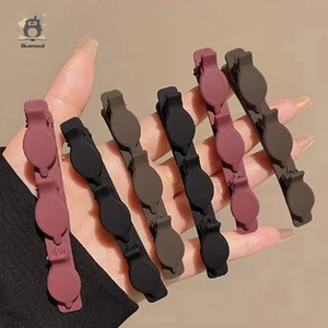 Màu Trơn Phong Cách Hàn Quốc Cắt Tóc Nổ Đầu Trước Kẹp Đổ Xô Barrettes Phụ Kiện Tóc Mới