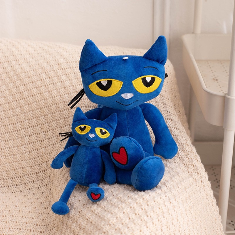 Pete Mèo Đồ Chơi Sang Trọng Hoạt Hình Mèo Xanh Plushie Búp Bê Vui Nhộn Truyện Tranh Ngoại Vi Mèo Pete Đồ Chơi Nhồi Bông Mềm Cho Bé Đồ Chơi Nhẹ Nhà Trang Trí Phòng Ngủ Trẻ Em Quà Tặng Sinh Nhật Đổi Quà Tặng Quà Tặng