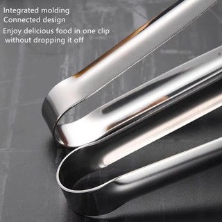 SCANDIFY 1 Cái Kẹp Thịt Nướng, Kẹp Bánh Mì Dày Kéo Dài, Kẹp Thực Phẩm Đa Năng Inox 304 Chống Trơn Trượt Đồ Dùng Cắm Trại
