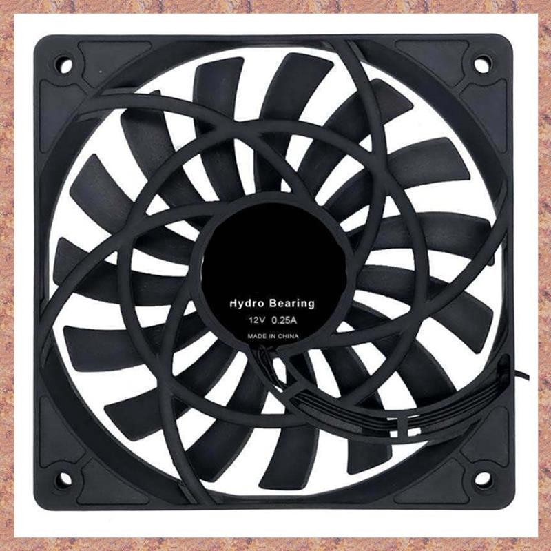 Tắt Tiếng 120mm 12cm Quạt Làm Mát PWM Slim 12mm, Mới 120X120X12mm DC 12V 0.25A 1400RPM Vỏ Máy Tính PC Khung Máy Làm Mát Yên Tĩnh (R F C V)