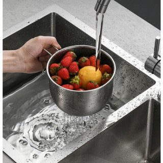 Lọc Rác Bồn Rửa Bát Inox Đồ Lọc Thức Ăn Thừa Rác Thải Có Quai Gác Bồn Hình Tròn Tiện Lợi NGÓI HOME - LR02