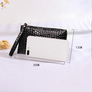 [GOU] Túi ly hợp da màu trơn thời trang Túi đựng điện thoại di động Hàn Quốc Ví đựng tiền xu VN