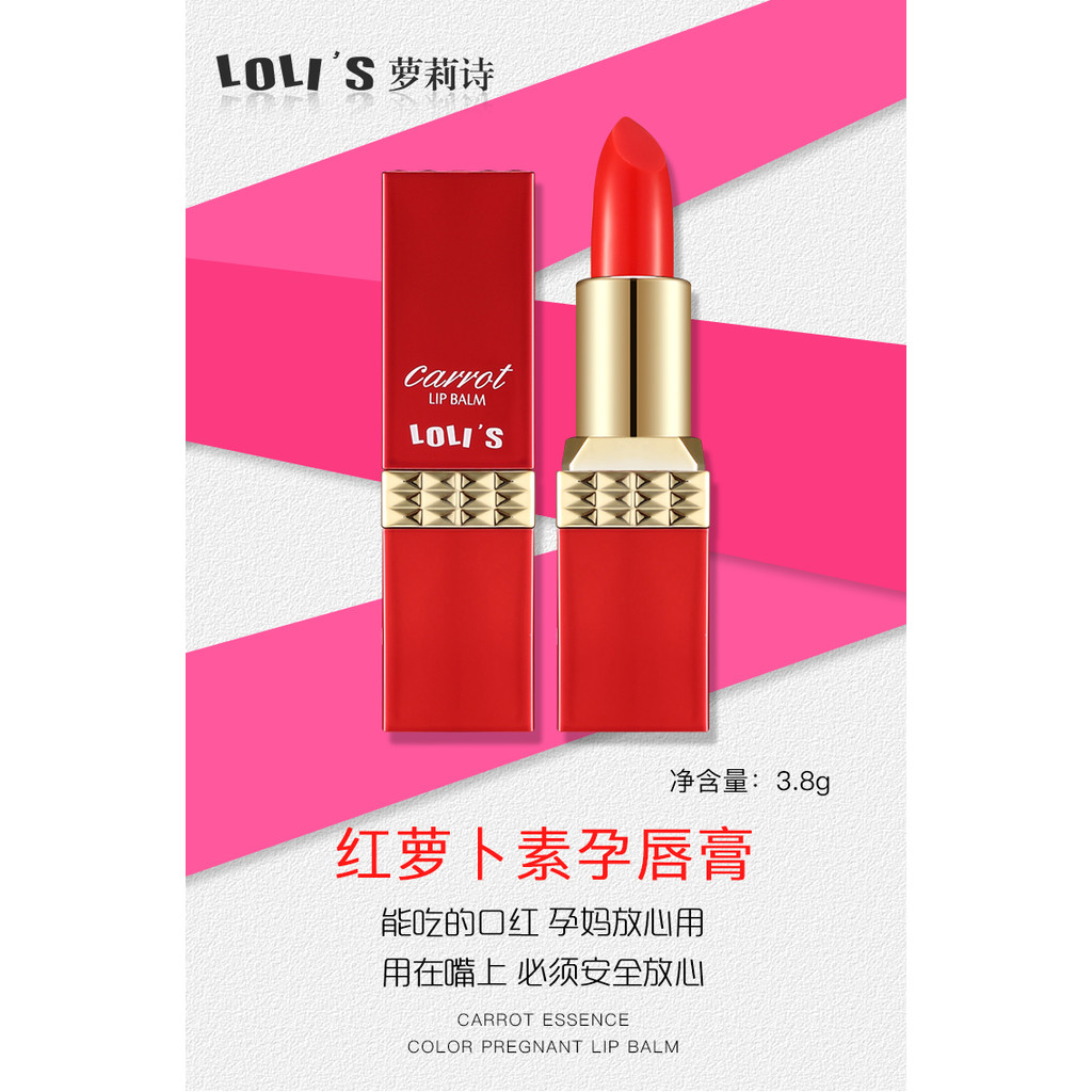 T297 Son Dưỡng Môi Biến Đổi Màu Tự Nhiên LOLI’S - Son Dưỡng Cấp Ẩm, Lên Màu Đẹp, Không Chì, An Toàn Cho Bà Bầu