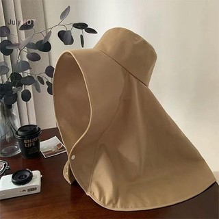Julyhot Khăn choàng bảo vệ cổ di động Mũ chống nắng che mặt Mũ ngư dân có nút chụp Quà tặng bất ngờ cho bạn gái Massivedeals