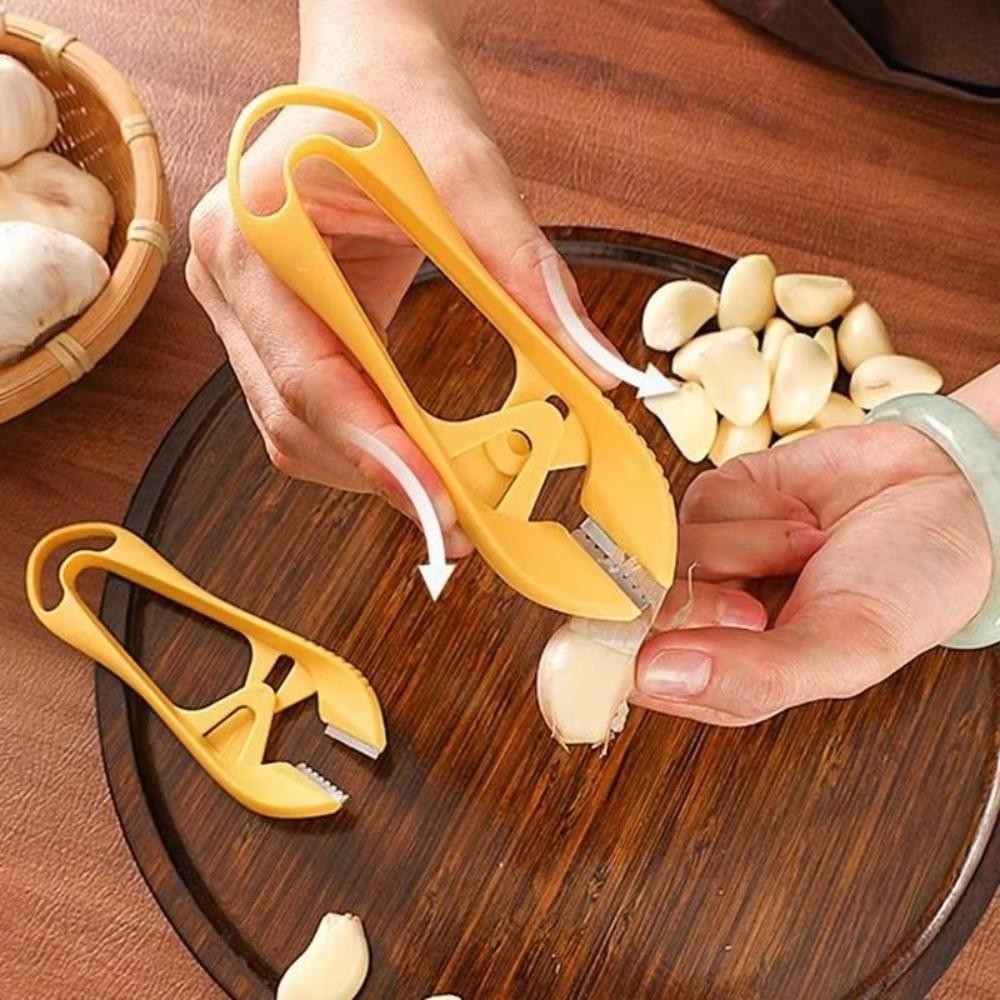 Dụng cụ gọt vỏ tỏi CATIYAHA, Dụng cụ loại bỏ thân cây Dụng cụ gọt vỏ tỏi đa chức năng Nhíp thủ công, Kẹp gọt vỏ tỏi cầm tay