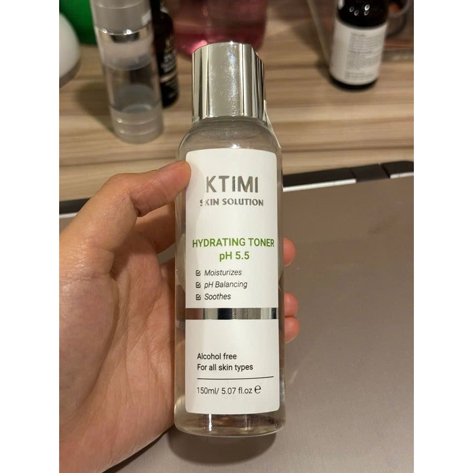 Nước hoa hồng cân bằng độ pH cho da KTIMI Hydrating Toner pH 5.5 150ml