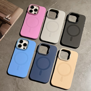 Ốp Điện Thoại Giá Đỡ Camera Từ Tính Cho iPhone 16 Pro Max 16 Plus 15 Pro Max 15 Plus 14 13 12 11 Pro Max Vỏ Mềm Bảo Vệ Chống Sốc