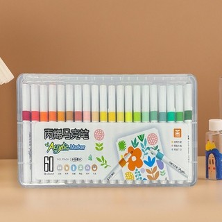 Bút Màu Acrylic Marker 60 Cao Cấp Màu Sắc Tươi Sáng - Bút Lông Màu