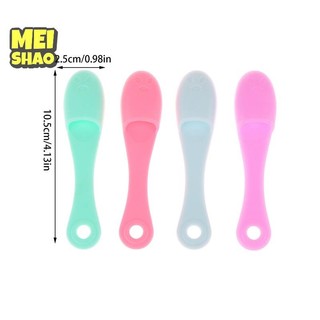MeiShao Silicone Mũi Bàn Chải Facial Pore Cleaner Di Động Mụn Đầu Đen Hai Mặt Bàn Chải Massage Làm Đẹp Dụng Cụ Làm Sạch Da Mặt Mũi Tẩy Tế Bào Chết