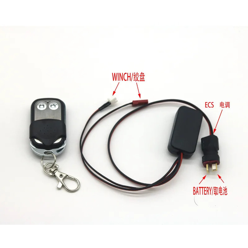 RC Xe Tời Bộ Điều Khiển Mô Phỏng Động Cơ Kép Điều Khiển Từ Xa Không Dây Cho RC4WD TRX4 SCX10 1 / 10 Rock Xe Bánh Xích Phụ Tùng