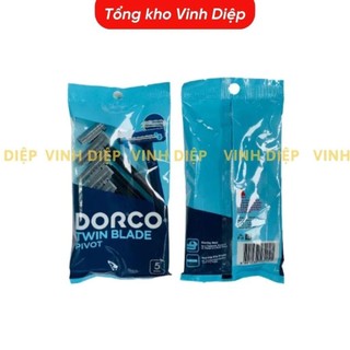 Gói 5 bàn cạo râu Hàn Quốc Dorco, dao cạo râu 1 lần
