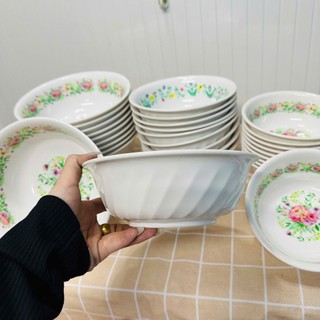 Tô sâu xoắn nhựa melamine in bông họa tiết - Nhiều Size - Phương Trang