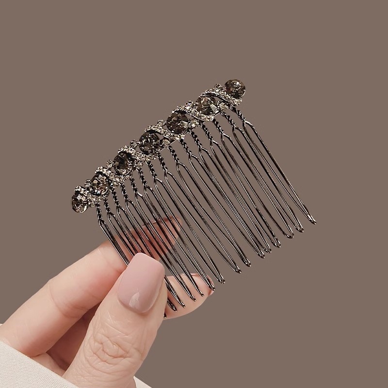 Mauropoli lược kim cương giả cao cấp, kẹp tóc liền mạch, kẹp tóc nữ đơn giản, mũ đội đầu
