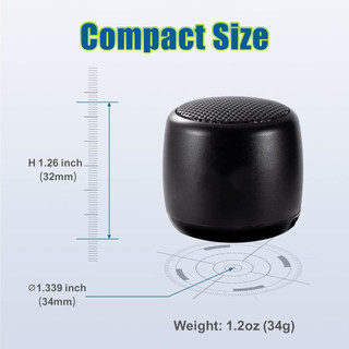Loa Bluetooth Mini Siêu Nhỏ & Di Động, Loa Không Dây Có Hút Nam Châm Cho Điện Thoại & Bề Mặt Kim Loại, Lý Tưởng Cho Du Lịch, Được Trang Bị 6 Màu VWV4