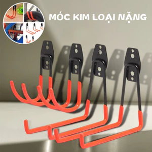 Móc Treo Xe Đạp Gắn Tường Bằng Kim Loại Chống Trượt，Và Bền Móc Lưu Trữ Nhà Kho Móc Công Cụ