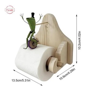 Cuộc diễu hành Sáng Tạo Ếch Cưỡi Giấy Vệ Sinh Giá Đỡ Giấy Gỗ Khăn Giấy Cuộn Móc Treo Vệ Sinh Cuộn Giấy Giá Trang Trí Nhà Phòng Tắm Phụ Kiện VN