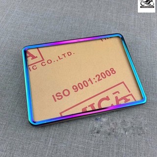 Khung biển số xe máy Titan - ốp biển số titan kèm Mica nhựa - chống nước phù hợp các loại xe Loại 1 caoduongracing