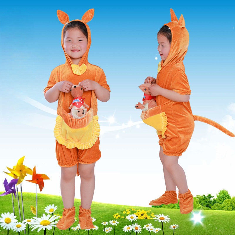 💕 HÀNG CÓ SẴN – Đầm Trang Phục Trẻ Em 3‑12 tuổi – Chuột Túi + Hoạt Hình Động Vật, Thích hợp Halloween, Giáng Sinh & Ngày Trẻ Em 🎃🎉