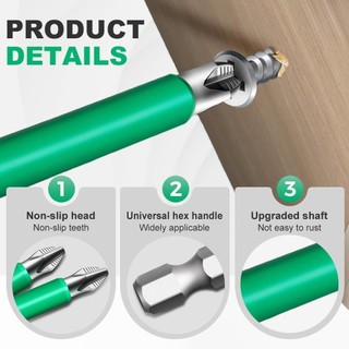 Bộ mũi khoan tuốc nơ vít có độ bền từ tính mạnh Bộ mũi khoan từ tính Bộ tuốc nơ vít điện từ tính chống trượt Bộ tuốc nơ vít chính xác điện cho gia đình tự làm 6 1 cái kim loại hợp kim