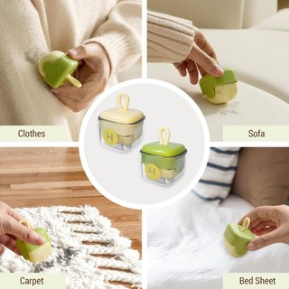 Con lăn xơ vải cho tóc thú cưng Con lăn dính có thể giặt được Máy tẩy xơ vải có thể tái sử dụng cụ tẩy lông thú cưng di động cho quần áo du lịch hộ gia đình Màu be 1 cái nhựa nhỏ gọn