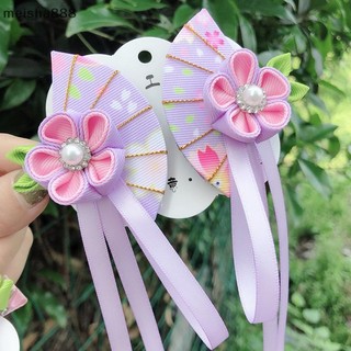 Meisha888 Nhật Bản Vải Kimono Hoa Gấp Quạt Trẻ Em Phụ Kiện Tóc Kẹp sel Mũ Đội Đầu Barrette
