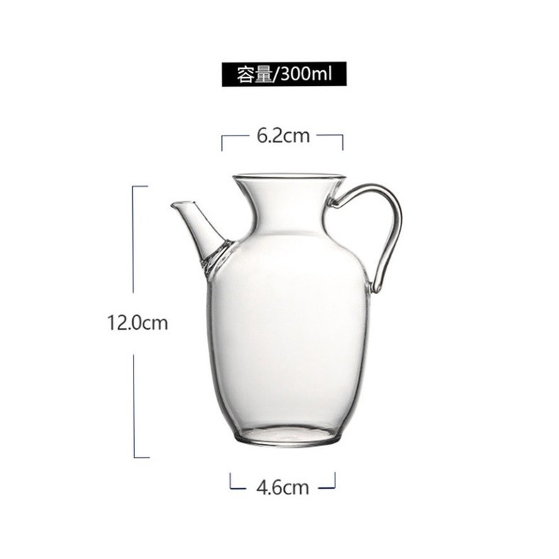 Tống trà bằng thủy tinh chịu nhiệt Borosilicate cao cấp kèm lọc