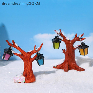 [dreamdreaming] 1 Bộ Đèn Lồng Cây Dạ Quang Trang Trí Retro Đồ trang trí Đèn Nhỏ Micro Trang Trí Phong Cảnh Nhà Búp Bê Thu Nhỏ [zkm]