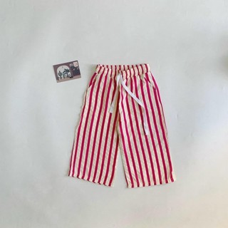 Q8- Quần ống suông bé gái có hai túi dây thắt siu cá tính - Size 9-34Kg