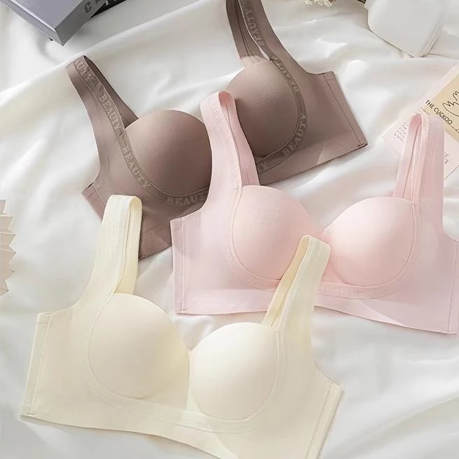 231064 -- Áo Lót Áo Bra Nữ VISECRET BRA Áo Su Đúc Che Mỡ Lưng Không Gọng Không Đường May Bảng Lưng To