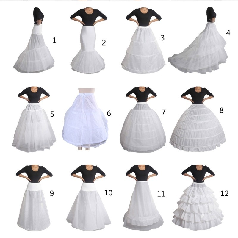 Mis Petticoat Crinoline Slips Phụ Kiện Cưới Vòng Váy 50 Vintage Puffy Dưới Váy Chữ A Ruffle Lớp Nàng Tiên Cá