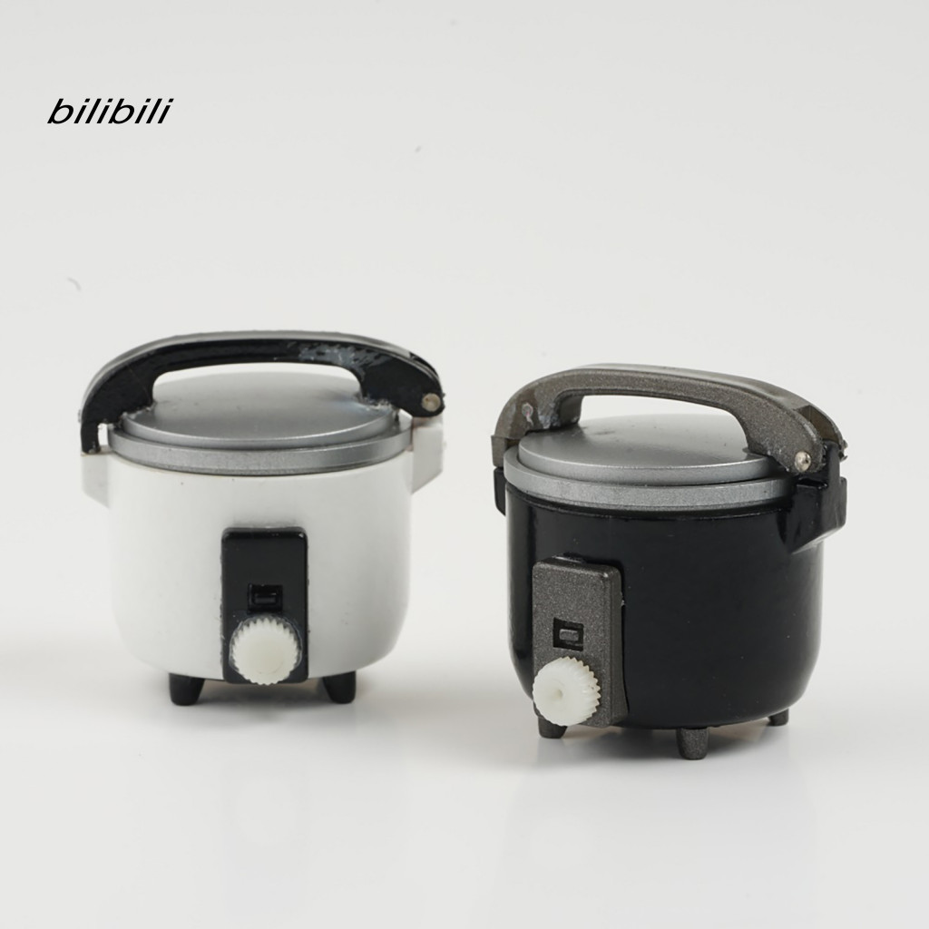 Nồi cơm điện Mini BIL Chi tiết tinh tế DIY Phụ kiện Mô phỏng bằng nhựa Nồi cơm điện Quà tặng trẻ em cho cảnh nhà bếp
