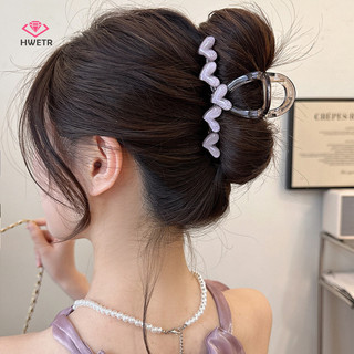 Hwetr Mới Ngọt Ngào Trong Suốt Trái Tim Vuốt Tóc Cho Nữ Cô Gái Thanh Lịch Tình Yêu Vuốt Tóc Kẹp Tóc Thời Trang Phụ Kiện Tóc Mới