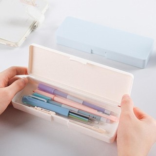 Bút Chì ITRUMPET, Hộp Bút Chì Nhựa Màu Trơn, Hộp Bảo Quản Văn Phòng Phẩm Dung Tích Cao Chống Thấm Nước Mờ Đơn Giản Học Sinh