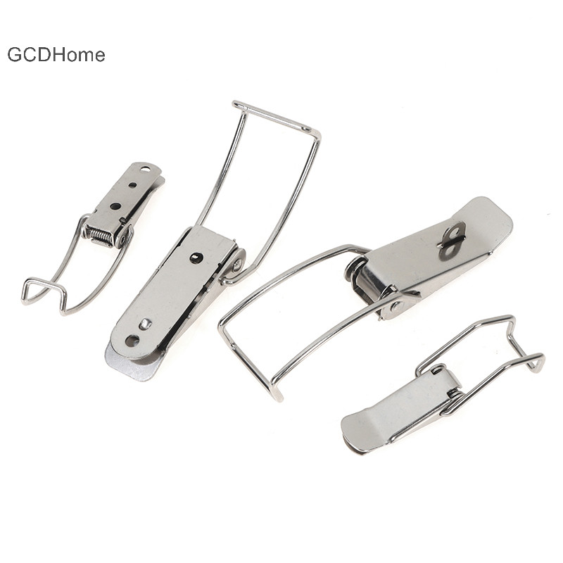 Gcdhome Chốt Khóa Hộp Kim Loại Dài Bản Lề Phần Cứng Nội Thất Phụ Kiện HOT