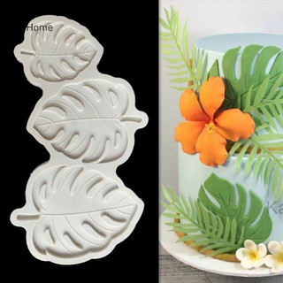 Gcdhome Fondant Khuôn Bánh Khuôn Cây Lá Monstera Lá Sô Cô La Silicon Nướng DIY HOT