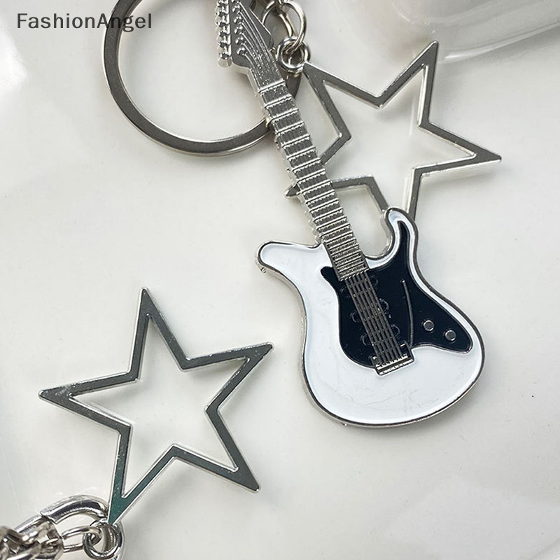 FashionAngel Bông Tai Kẹp Y2k Đàn Guitar Trái Tim Tình Yêu Ngôi Sao Cho Nữ Ngọt Ngào Thoáng Mát Xu Hướng Thời Trang Mặt Dây Chuyền Vintage Thẩm Mỹ Phụ Kiện Quà Tặng Mới TH