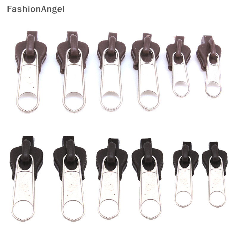 FashionAngel 6 Chiếc Dây Kéo Đa Năng Sửa Chữa Dây Kéo Bộ Dụng Cụ Sửa Chữa Thay Thế Zip Thanh Trượt Cho DIY May TH