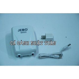 Jebo 9950 máy tạo oxy tích điện dự phòng khi cúp điện cho bể cá